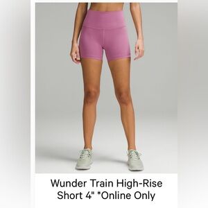 Lululemon Wunder Train shorts
